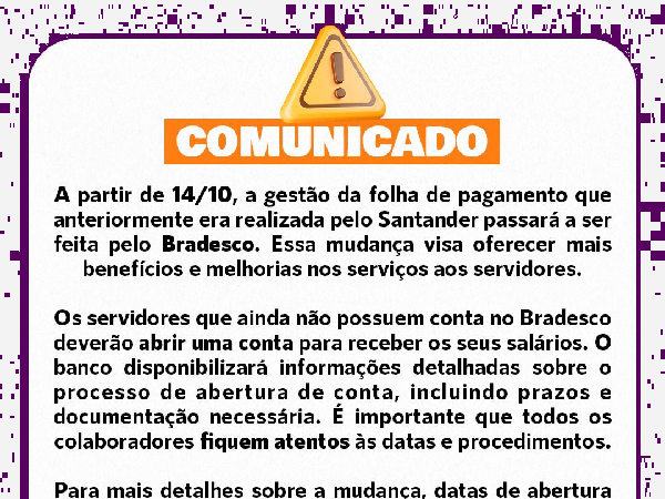 ATUALIZAÇÃO DA FOLHA DE PAGAMENTO DOS SERVIDORES